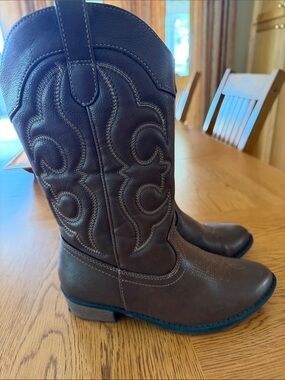 Target Brown Girls Western Heeled Boots 3